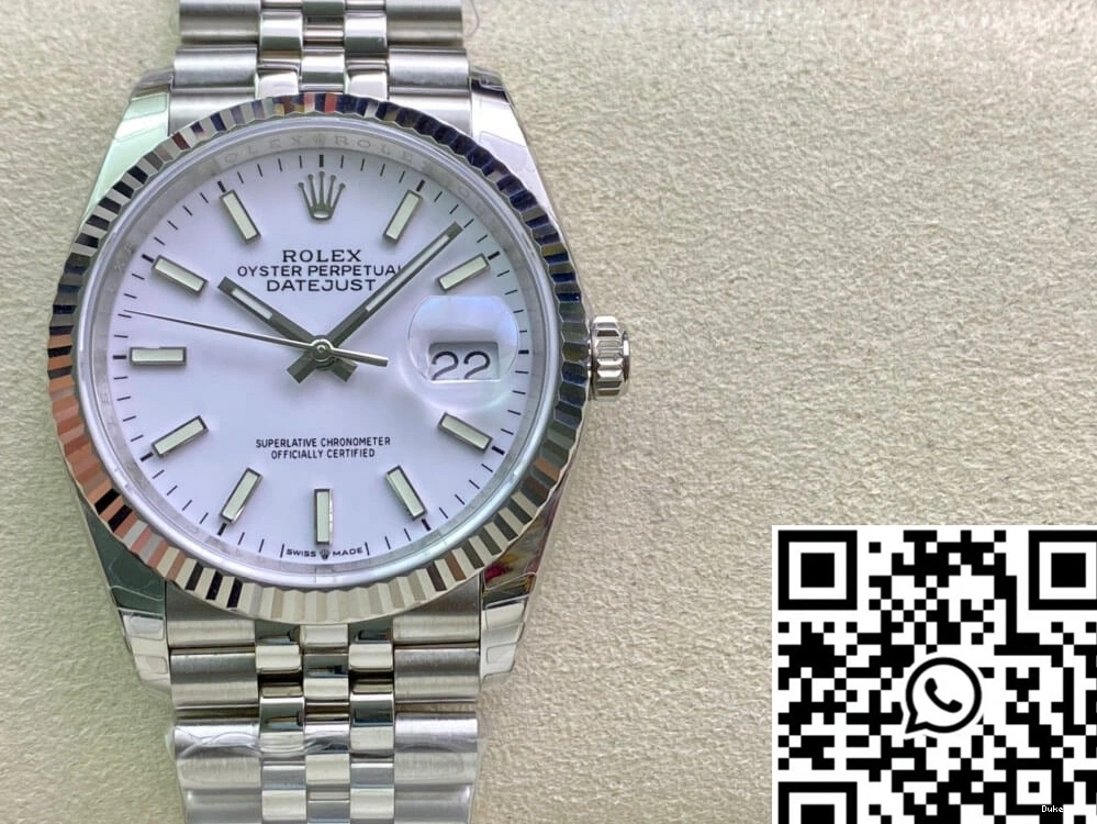 Rolex Factory White EW Datejust Stainless Steel Dial 36MM 0519